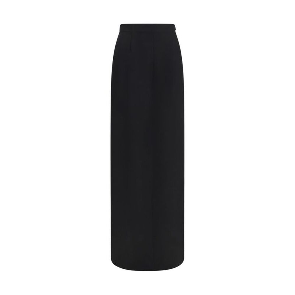 Maison Margiela Black Wool Oves Aries Long Women's Skirt
